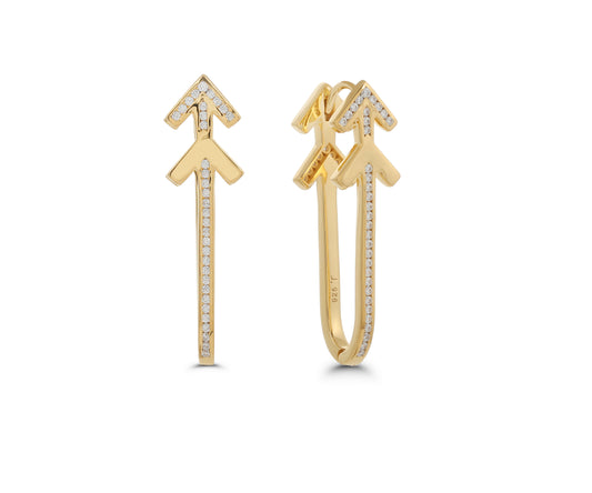 Gold Arrow Earrings