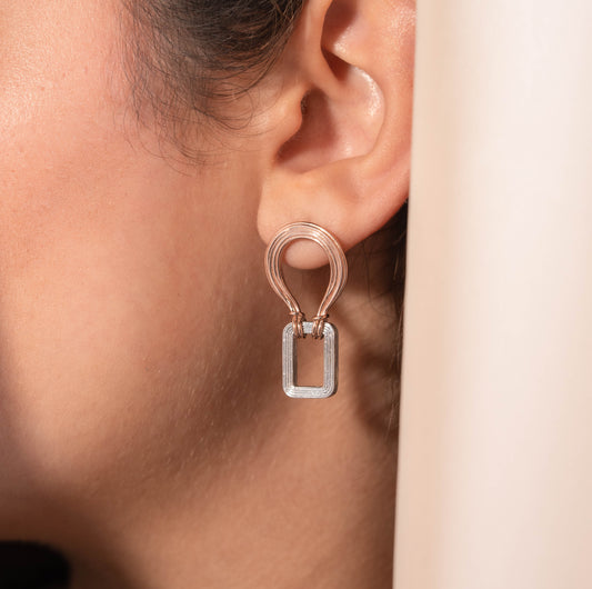 Asha Earrings in Gold Rose 